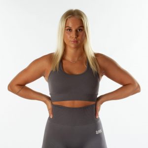 DIVINE - GRAY SPORTS BRA